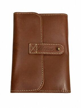 Indian Motorcycle Brown Leather Trifold Organizer Travel Wallet Tool Roll Pouch